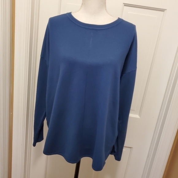 Ellen Tracy Slate Blue Knit Pullover Size 1X, classic, casual - Picture 5 of 10